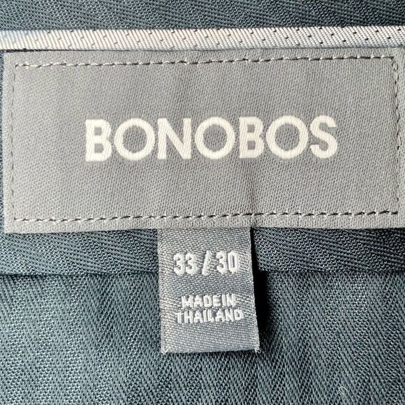 Bonobos Italian Stretch Wool Glen Plaid Dress Pants in Grey Men’s 33/30 - Picture 6 of 9